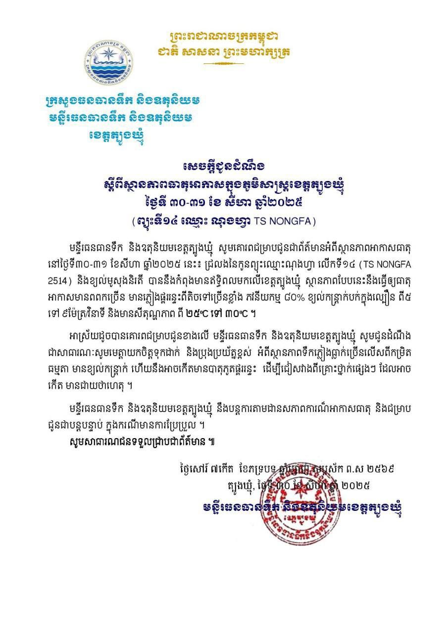 You are currently viewing សេចក្ដីជូនដំណឹង