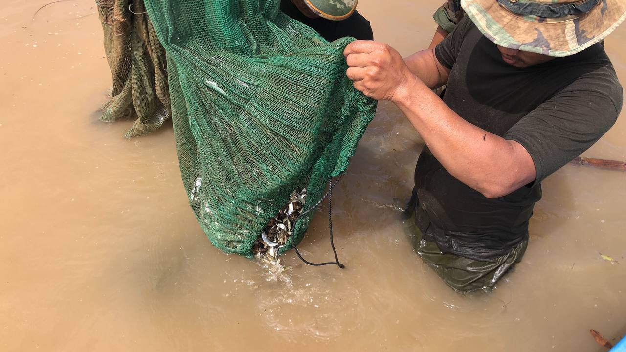 You are currently viewing មន្ត្រីសមត្ថកិច្ចជំនាញជលផល ចុះបង្ក្រាបបទល្មើសនេសាទនៅបឹងកំពិត