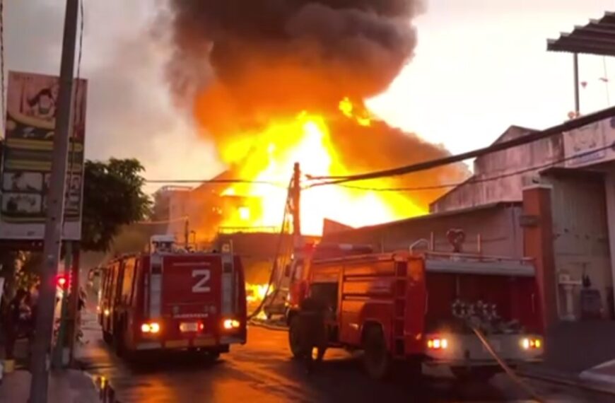 អគ្គីសភ័យ ឆាបឆេះ ផ្ទះ លក់ ហ្គាស យ៉ាង សន្ធោរសន្ធៅ